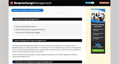 Desktop Screenshot of besprechungsmanagement.com