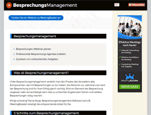 Tablet Screenshot of besprechungsmanagement.com